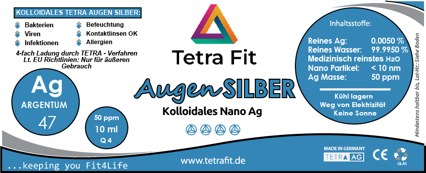 Augen Silber Spray