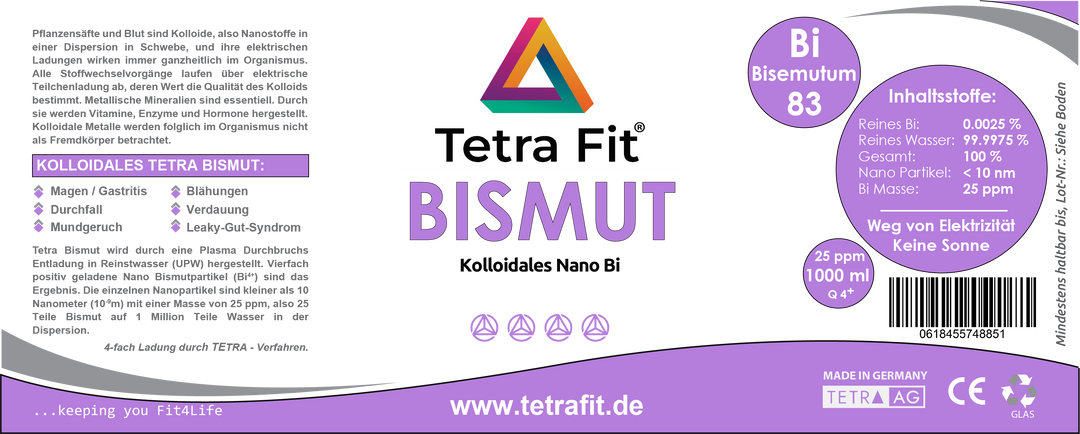 Kolloidales BISMUT Label