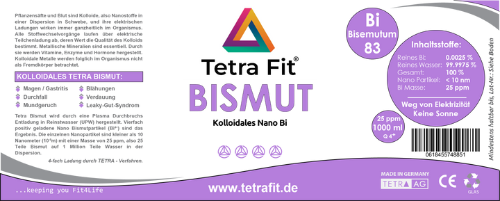Kolloidales BISMUT Label